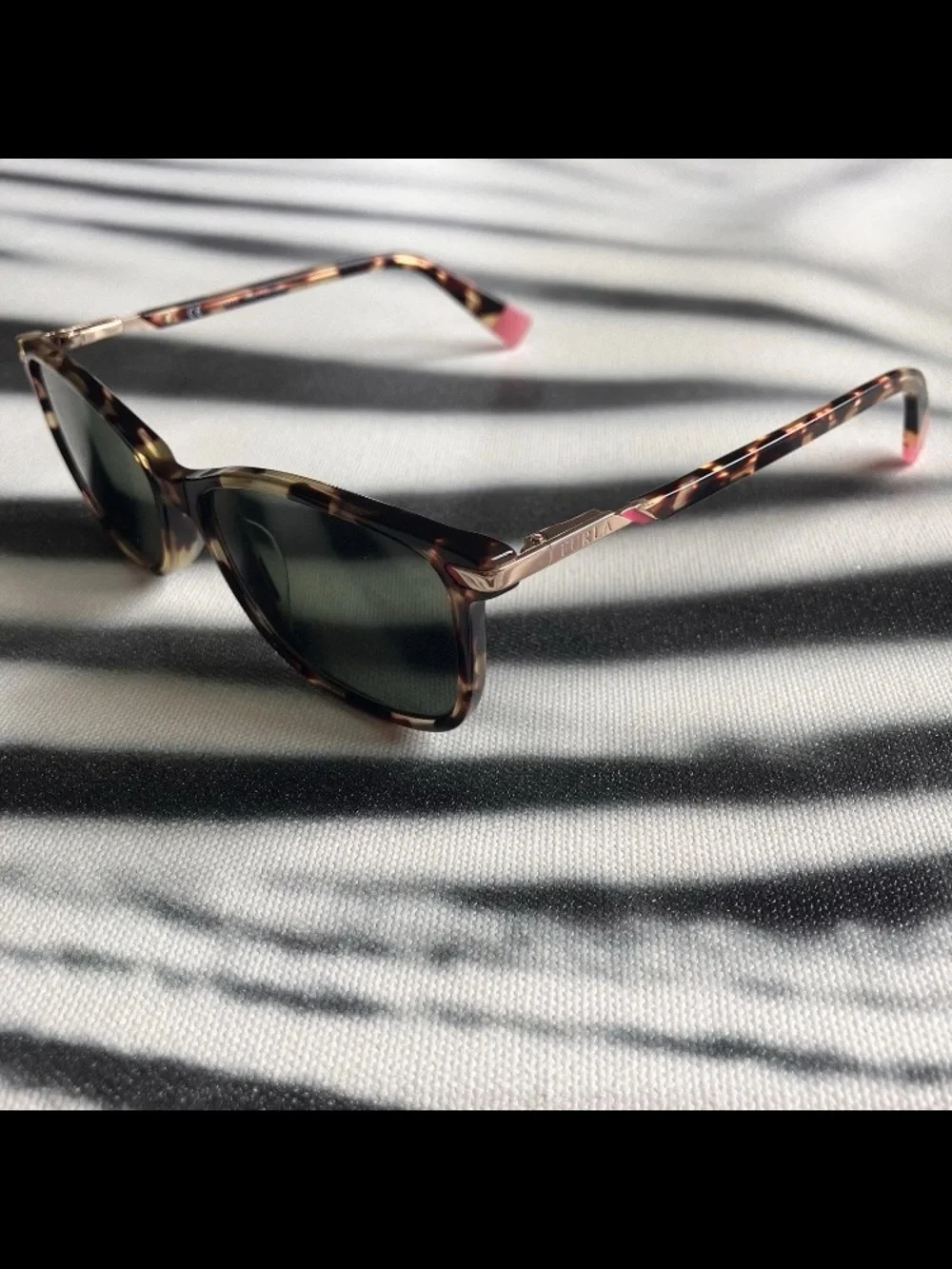 Furla Eyeglasses Frames Only Tortoise VFU434K Col.0909 53-15-135 Plastic